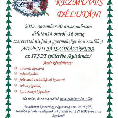 Adventi játszóház 2013