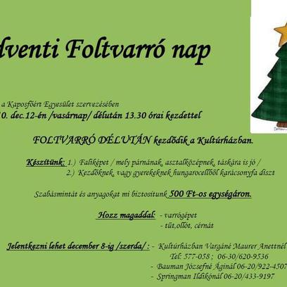 Foltvarró nap